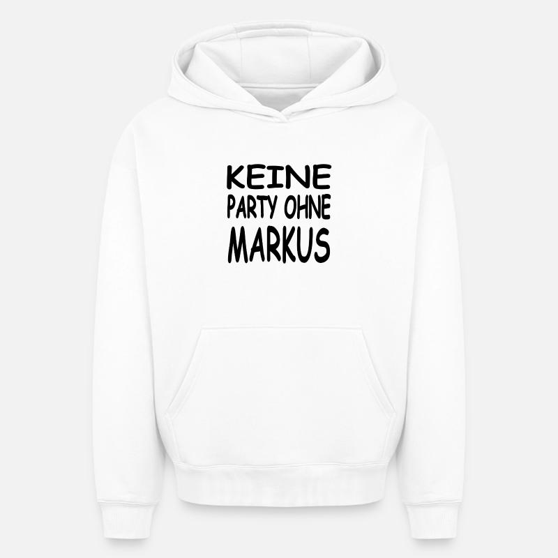 Marc - Sweat à capuche unisexe oversize épais SPREAD - blanc
