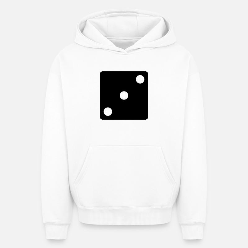 Le jeu dit - Sweat à capuche unisexe oversize épais SPREAD - blanc