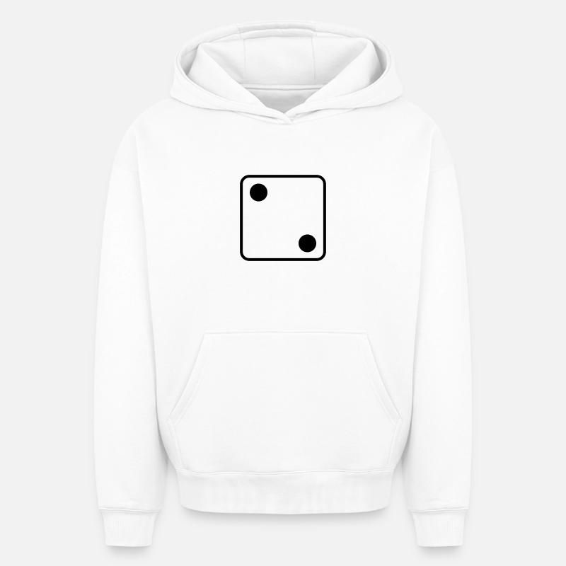 Dit - Sweat à capuche unisexe oversize épais SPREAD - blanc