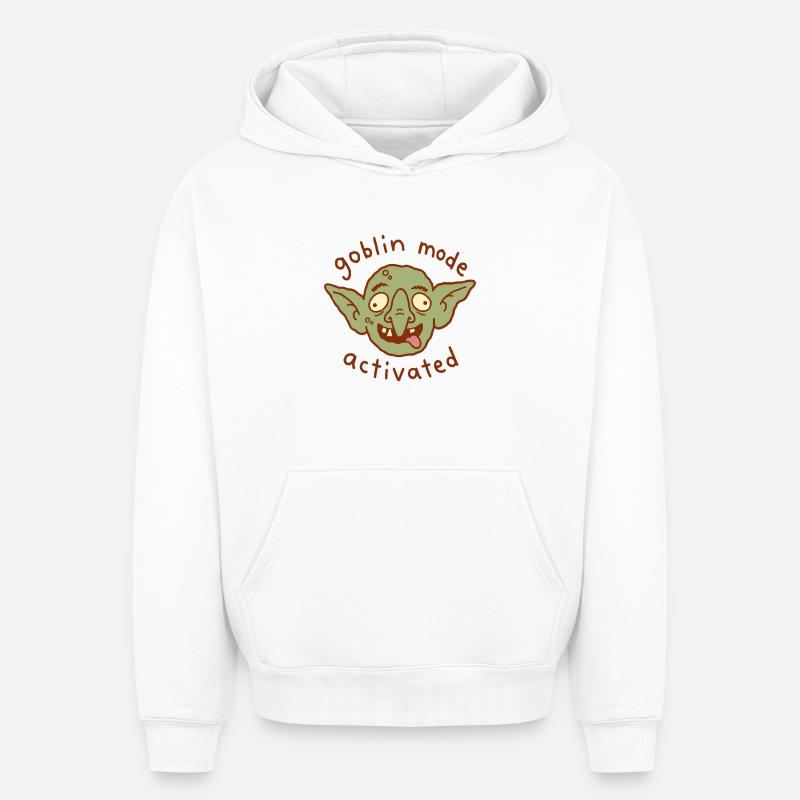 Mode Gobelin activé - Sweat à capuche unisexe oversize épais SPREAD - blanc