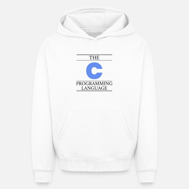 The C Programming Language - Oversized Heavyweight Unisex Hoodie - Weiß