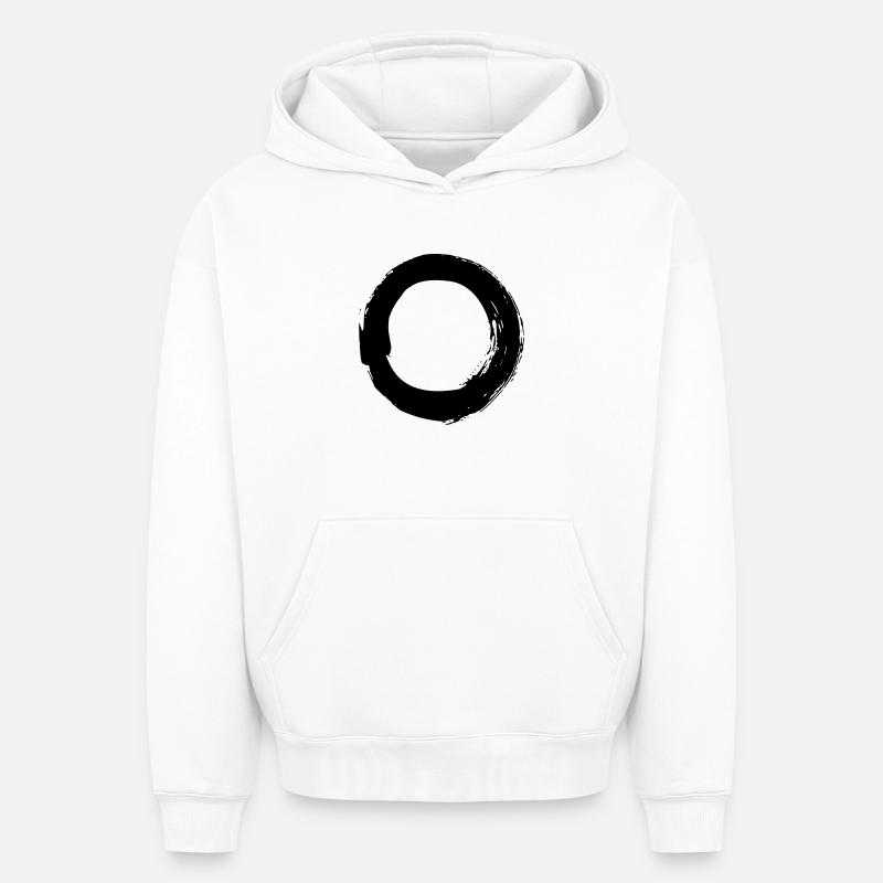 Enso - Sweat à capuche unisexe oversize épais SPREAD - blanc
