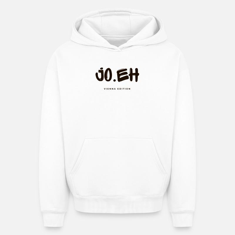 Joo.Eh - Sweat à capuche unisexe oversize épais SPREAD - blanc