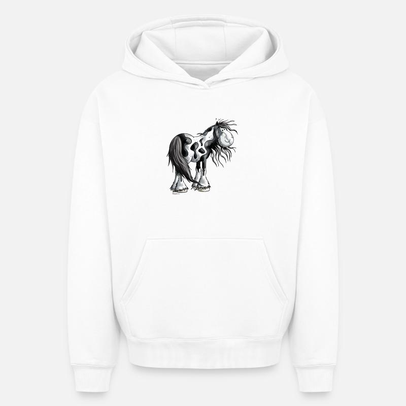 Irish Tinker - Sweat à capuche unisexe oversize épais SPREAD - blanc