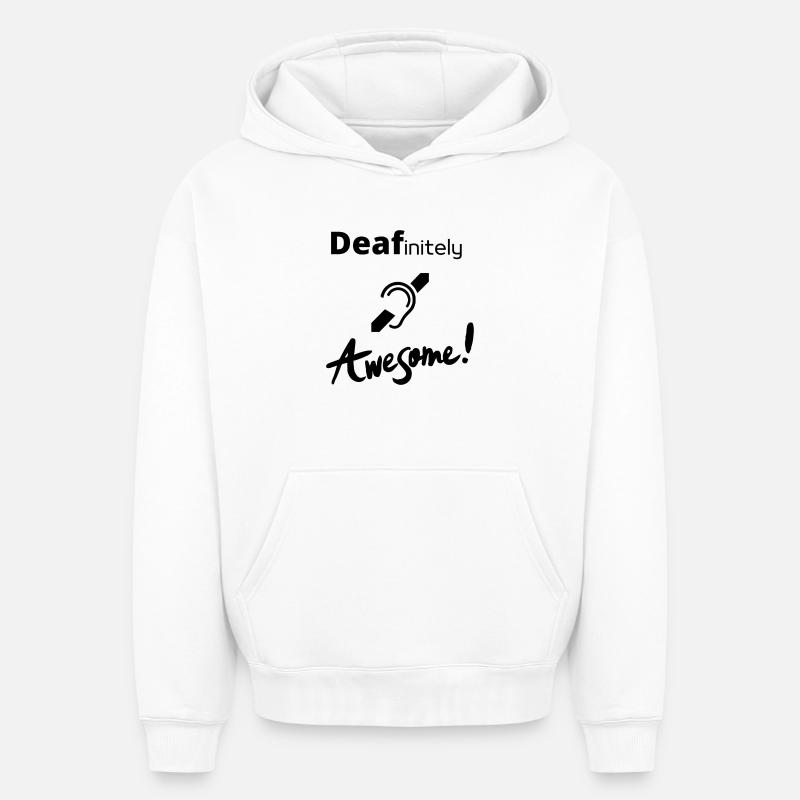 Tee shirt sourd - Sweat à capuche unisexe oversize épais SPREAD - blanc