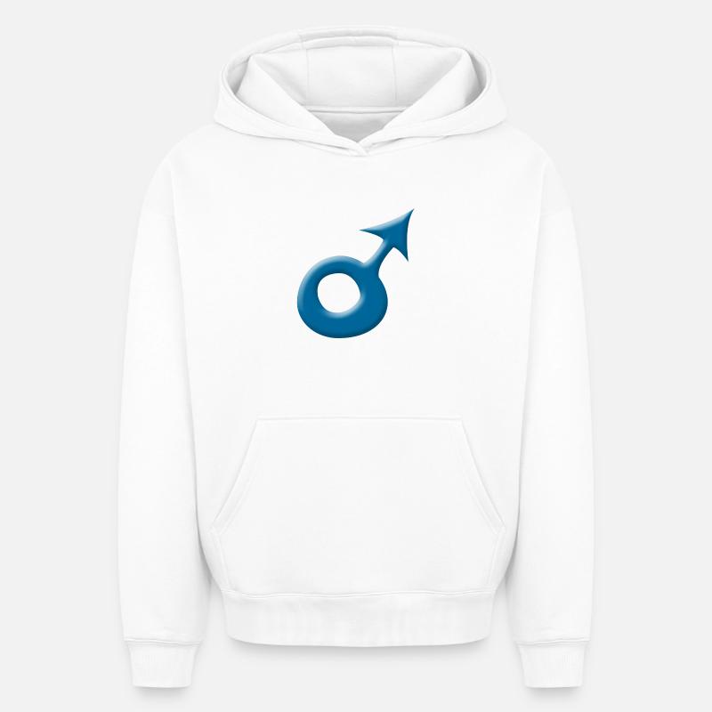 Garçon - Sweat à capuche unisexe oversize épais SPREAD - blanc