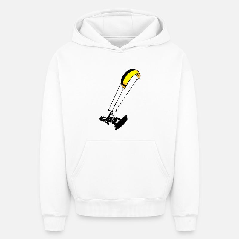 Kitesuf flex - Oversized Heavyweight Unisex Hoodie - Weiß