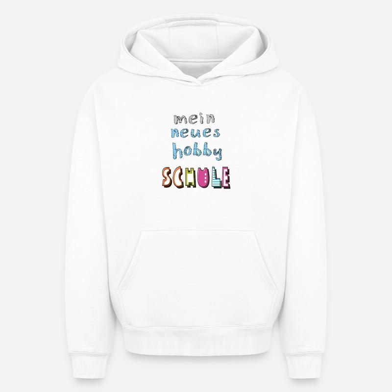 Écolier Enfant - Sweat à capuche unisexe oversize épais SPREAD - blanc
