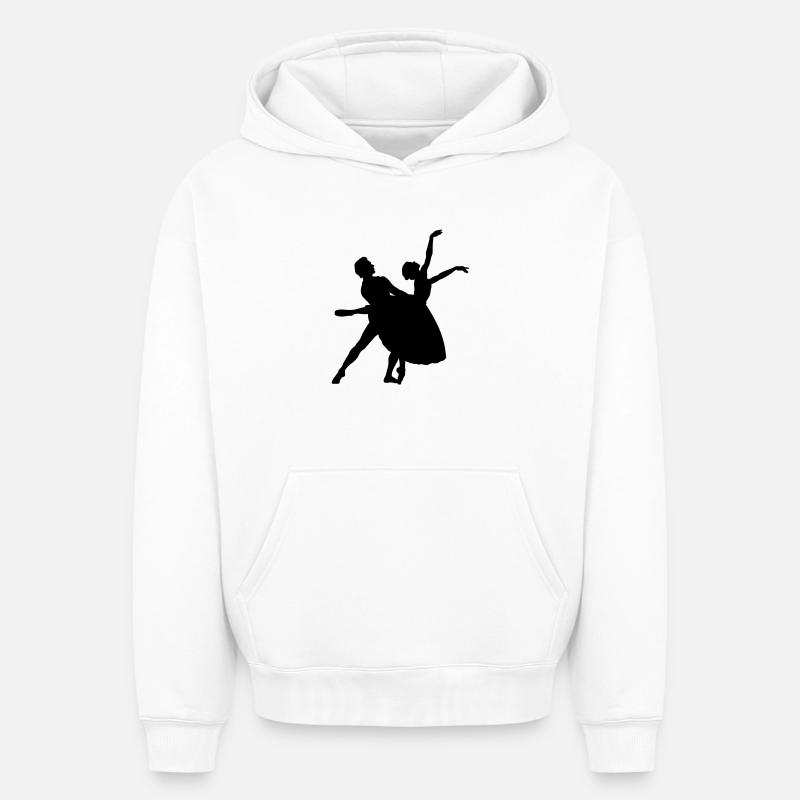 ballet - Sweat à capuche unisexe oversize épais SPREAD - blanc