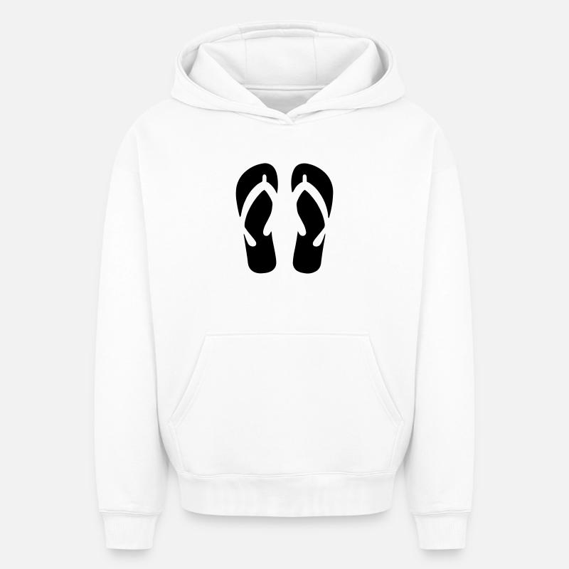 vacances - Sweat à capuche unisexe oversize épais SPREAD - blanc