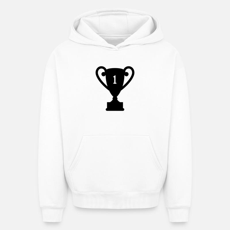 Trophée trophée - Sweat à capuche unisexe oversize épais SPREAD - blanc