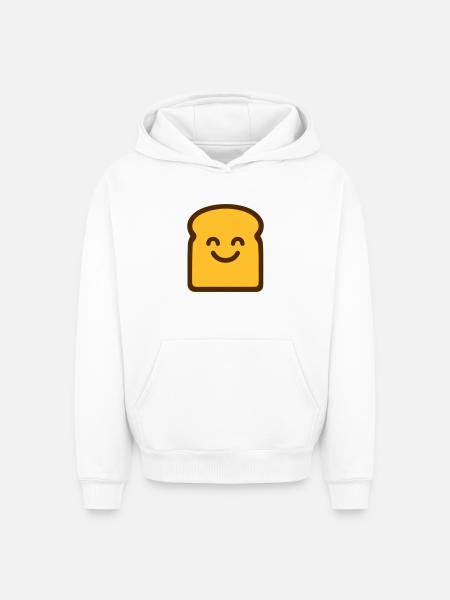 Toast mignon - Sweat à capuche unisexe oversize épais SPREAD - blanc