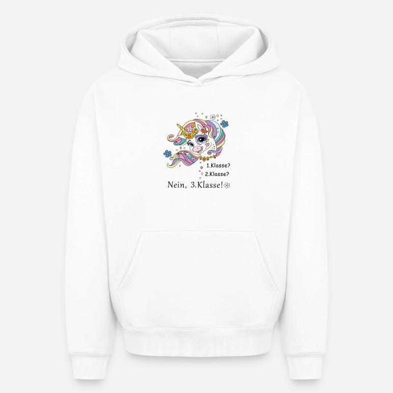 Schulkind 3.Klasse - Oversized Heavyweight Unisex Hoodie - Weiß