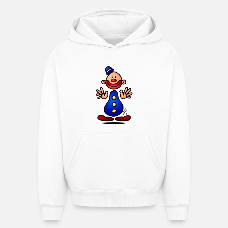 Bouffon - Sweat à capuche unisexe oversize épais SPREAD - blanc