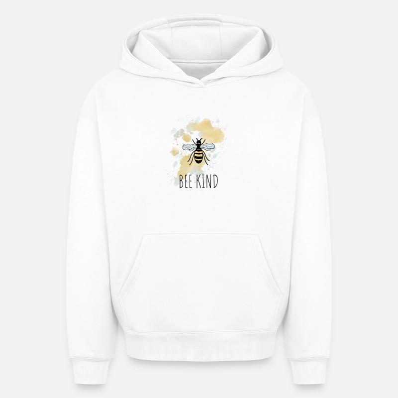 Abeille Abeille Enfant - Sweat à capuche unisexe oversize épais SPREAD - blanc