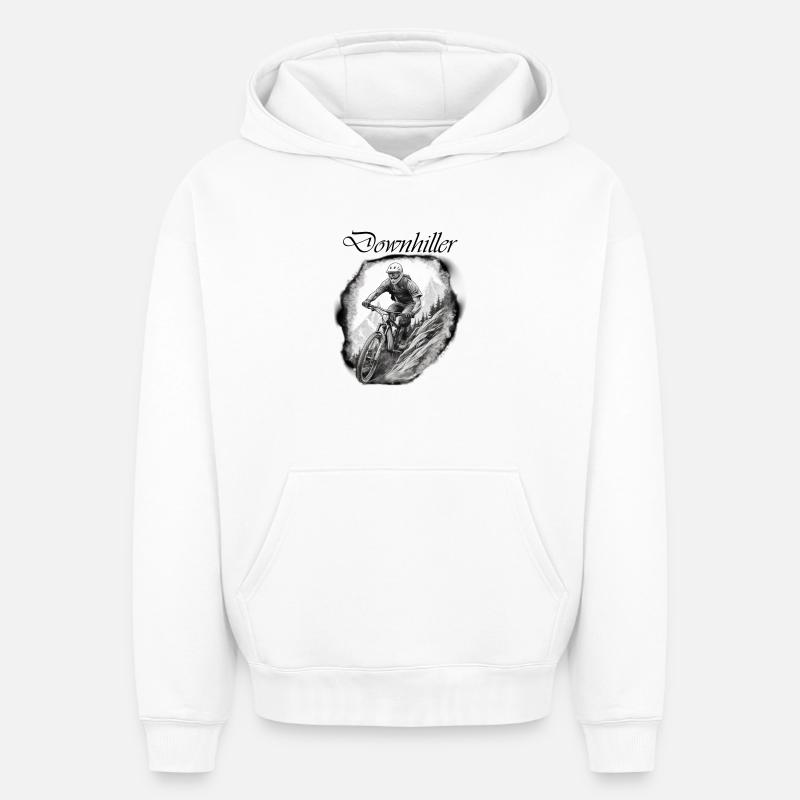 Descente - Sweat à capuche unisexe oversize épais SPREAD - blanc