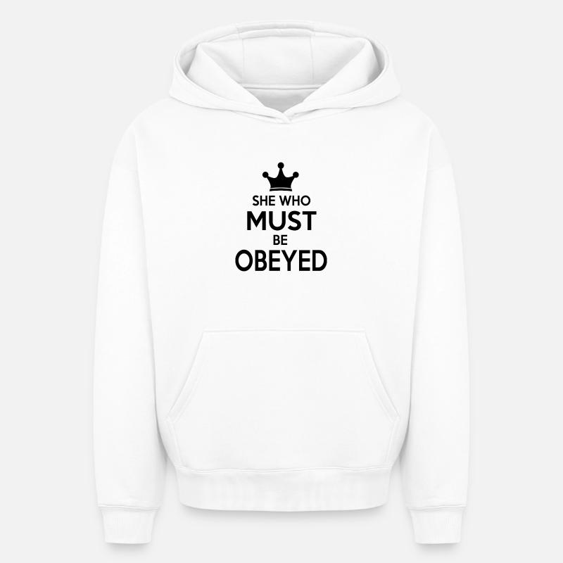 Mère - Sweat à capuche unisexe oversize épais SPREAD - blanc