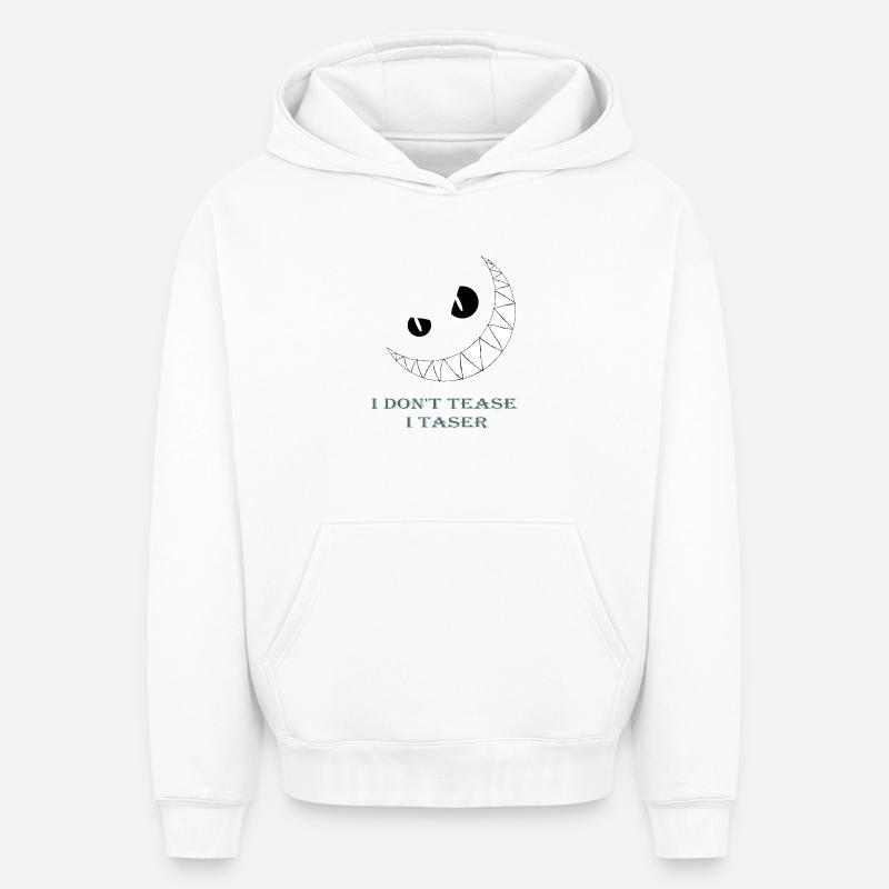 Soyez averti - Sweat à capuche unisexe oversize épais SPREAD - blanc