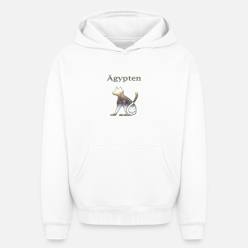 Egypte 87 - Sweat à capuche unisexe oversize épais SPREAD - blanc