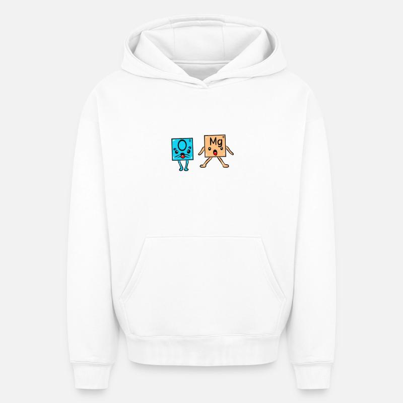 Science Physique Chimie OMG - Sweat à capuche unisexe oversize épais SPREAD - blanc