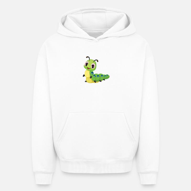 Chenille pour enfants - Sweat à capuche unisexe oversize épais SPREAD - blanc