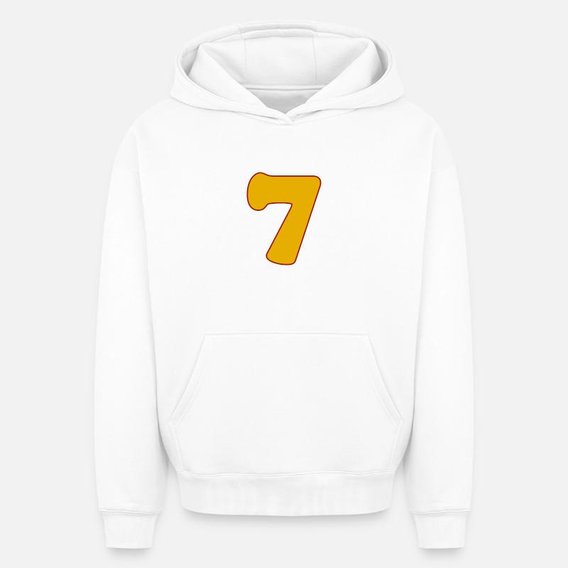7 - Sweat à capuche unisexe oversize épais SPREAD - blanc
