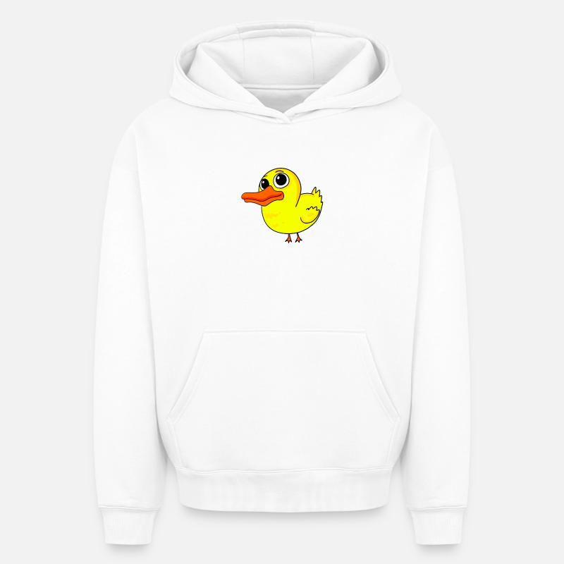 Canard - Sweat à capuche unisexe oversize épais SPREAD - blanc