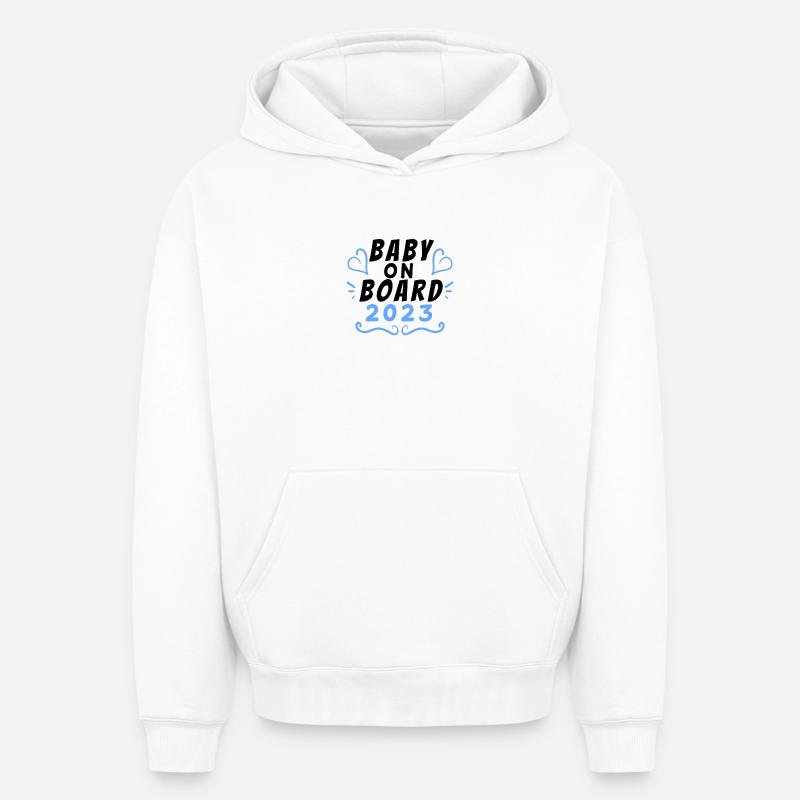 Enceinte 2023 - Sweat à capuche unisexe oversize épais SPREAD - blanc