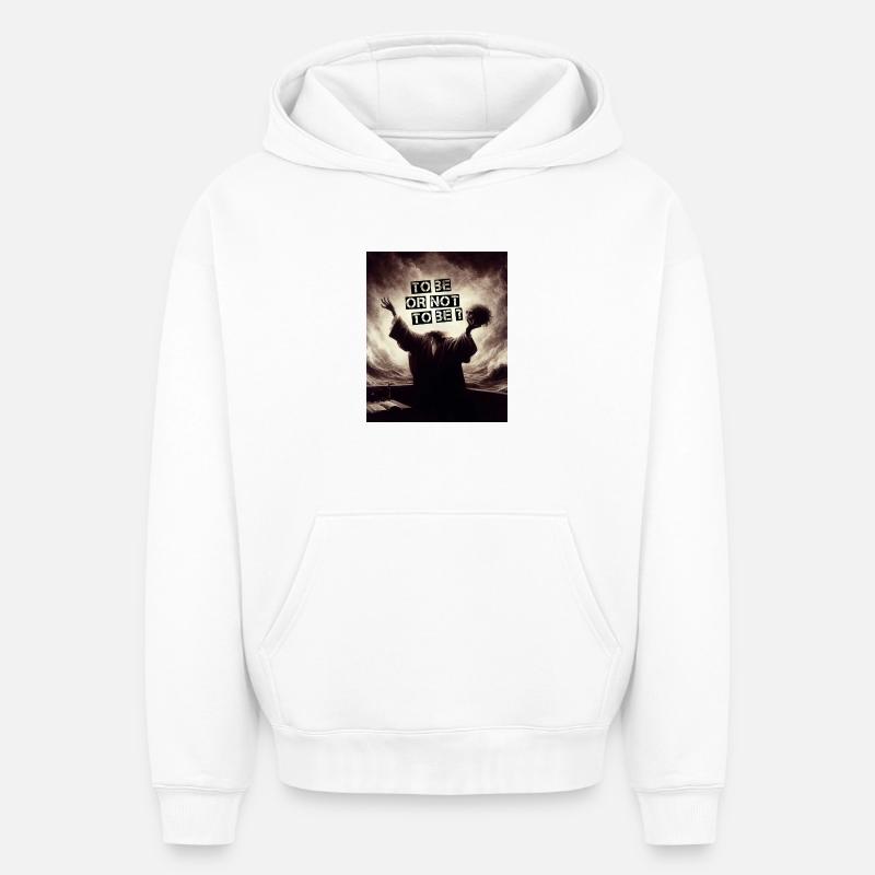 Sein oder nicht sein? - Oversized Heavyweight Unisex Hoodie - Weiß