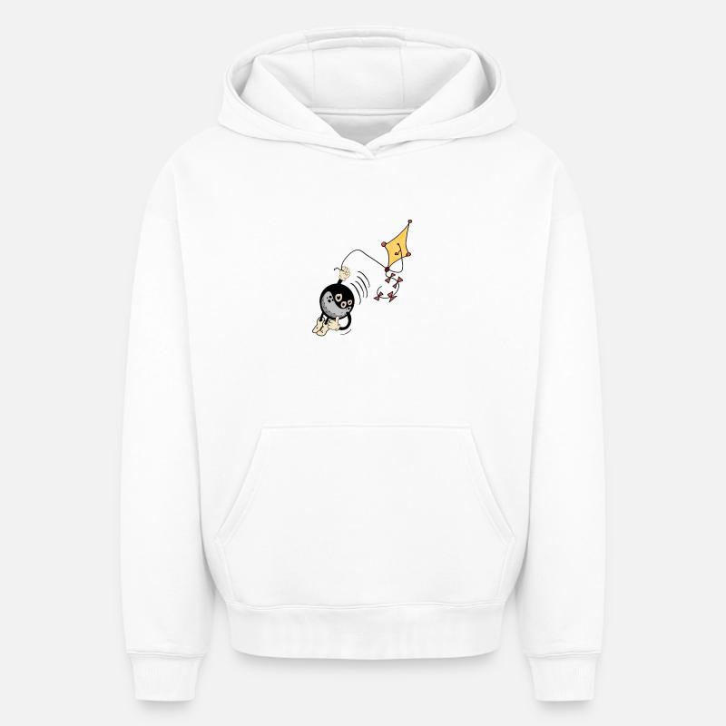 VOLANT - Sweat à capuche unisexe oversize épais SPREAD - blanc