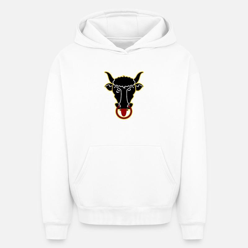 Drapeau Uri - Sweat à capuche unisexe oversize épais SPREAD - blanc