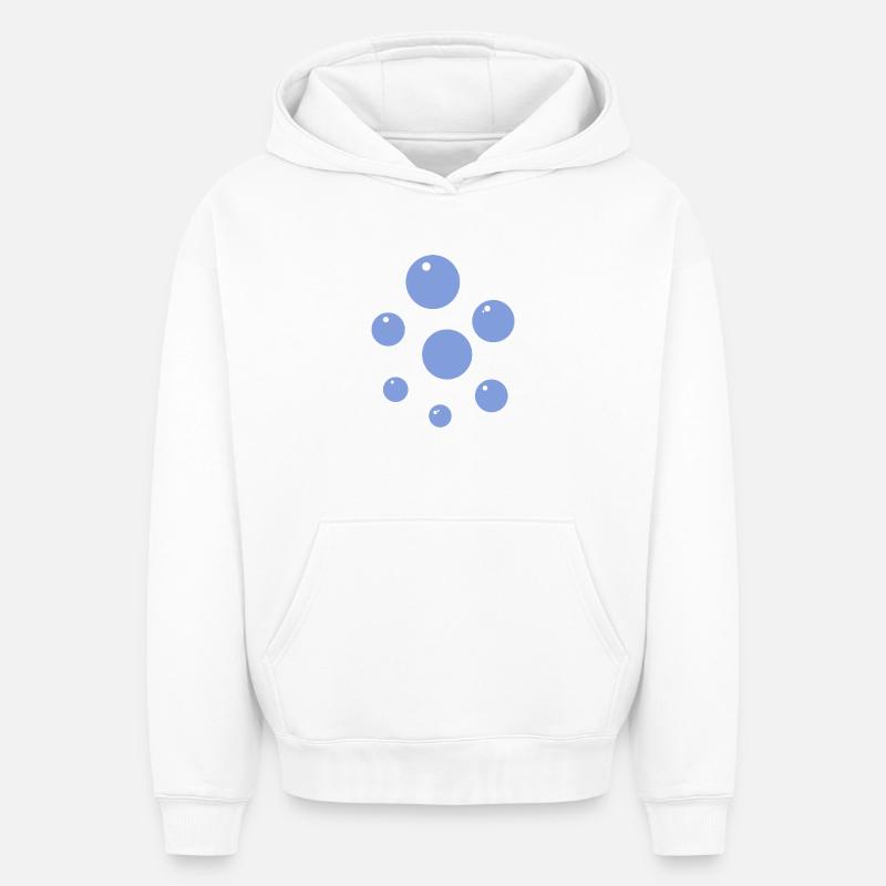Bulle - Sweat à capuche unisexe oversize épais SPREAD - blanc
