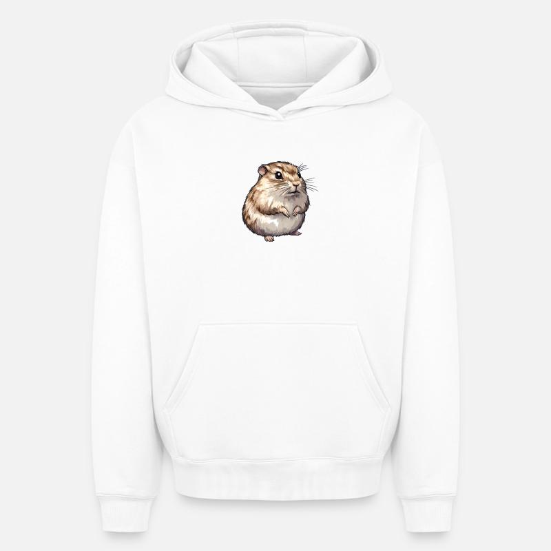 Lemmings Lemming - Sweat à capuche unisexe oversize épais SPREAD - blanc