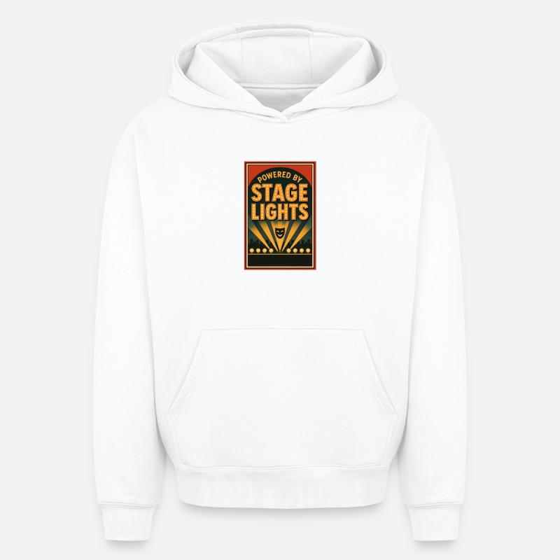 Propulsé par Spotlight | Théâtre Scène - Sweat à capuche unisexe oversize épais SPREAD - blanc