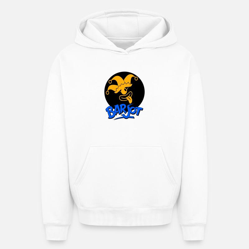 Barjot  - Sweat à capuche unisexe oversize épais SPREAD - blanc