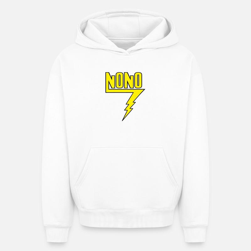 Nono - Sweat à capuche unisexe oversize épais SPREAD - blanc