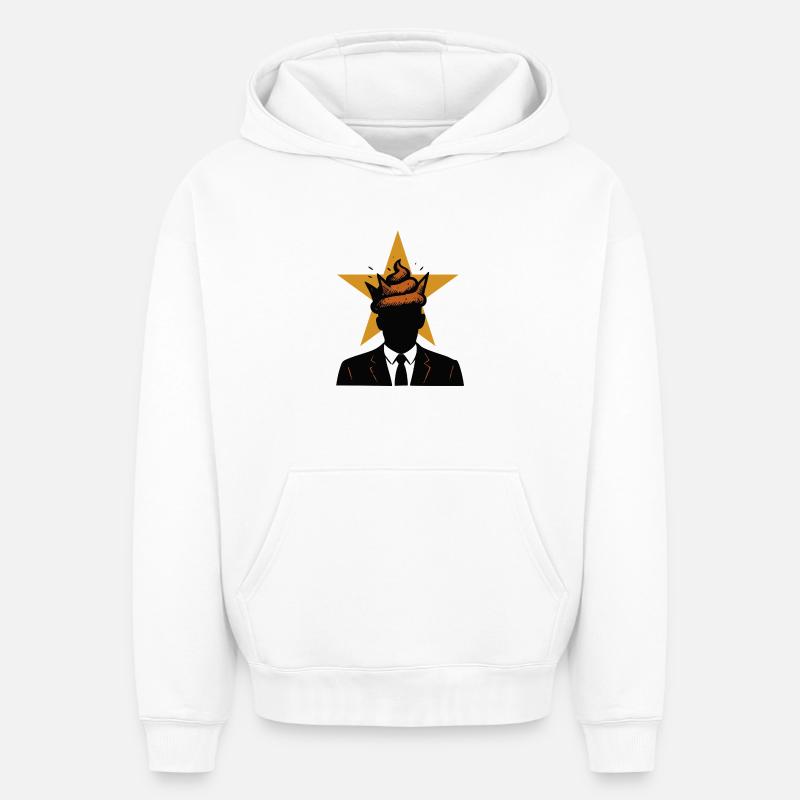 Leadershit, bébé ! - Sweat à capuche unisexe oversize épais SPREAD - blanc