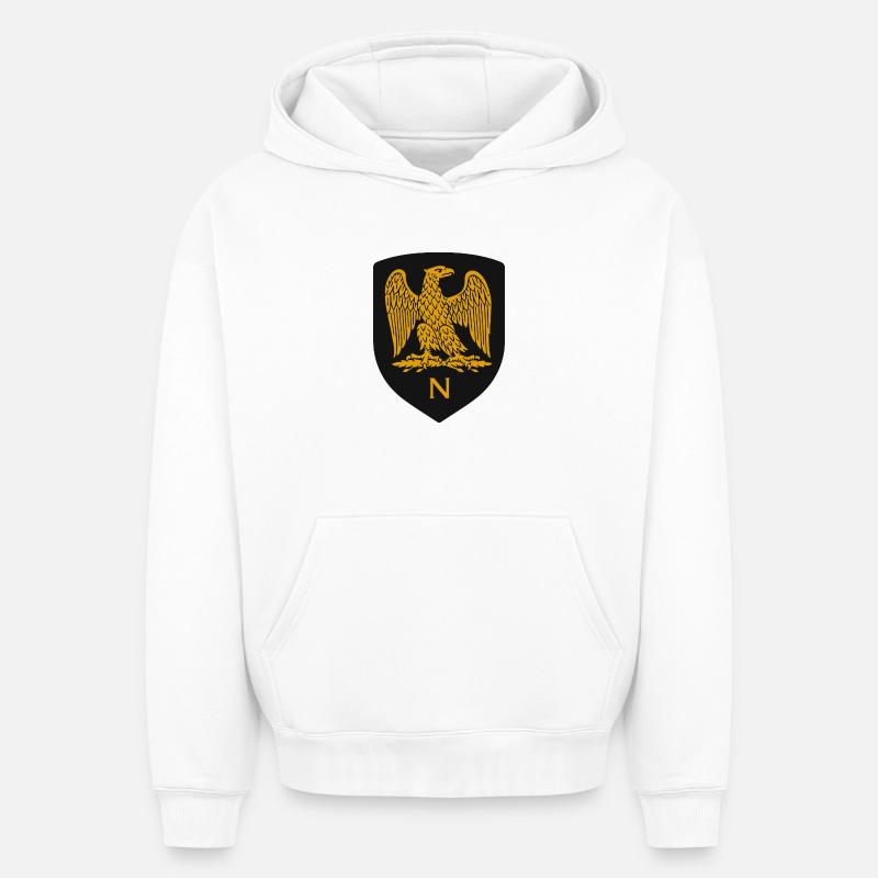 Eagle5 - Sweat à capuche unisexe oversize épais SPREAD - blanc