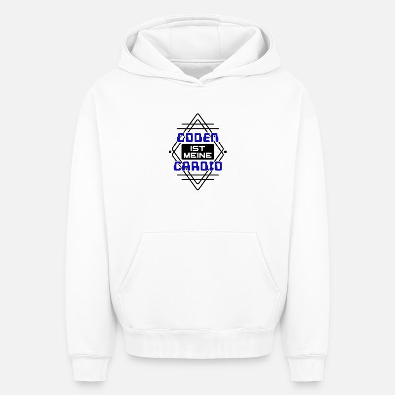 Softwareentwickler Developer Cooler Spruch Coden - Oversized Heavyweight Unisex Hoodie - Weiß