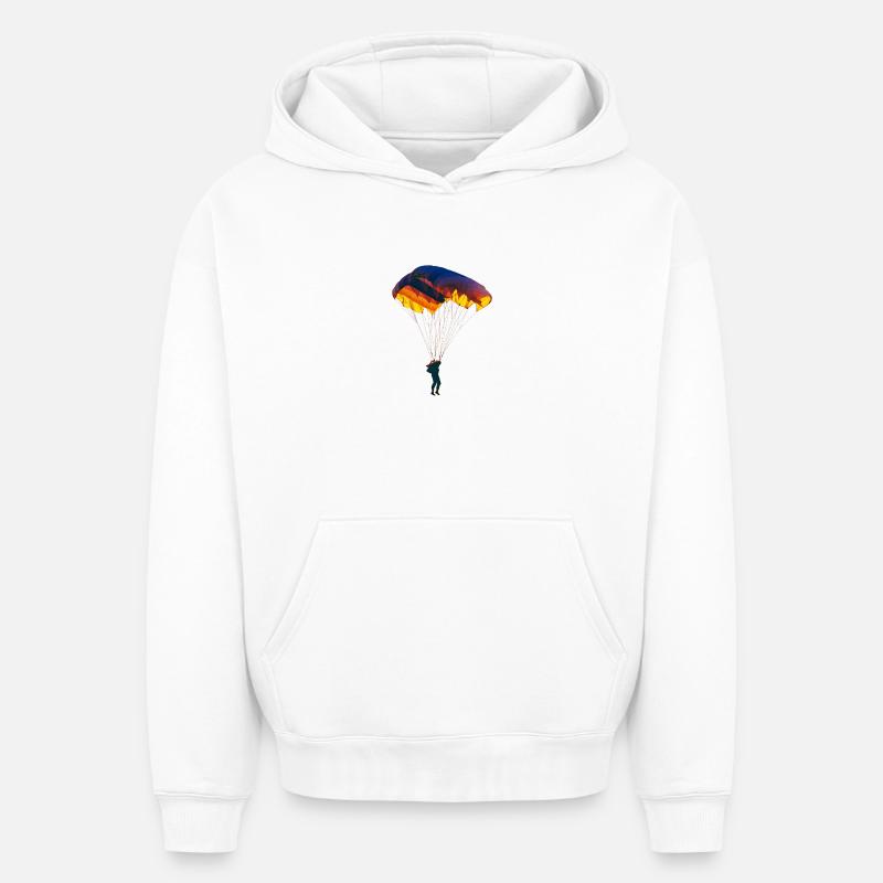 Parachute - Sweat à capuche unisexe oversize épais SPREAD - blanc