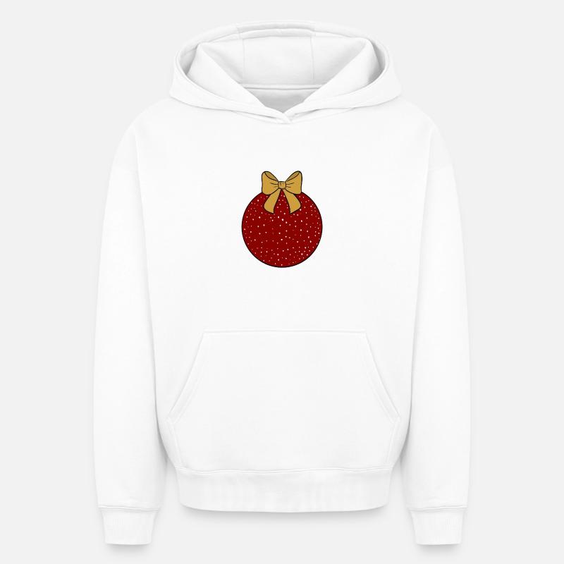 Weihnachtskugel - Oversized Heavyweight Unisex Hoodie - Weiß