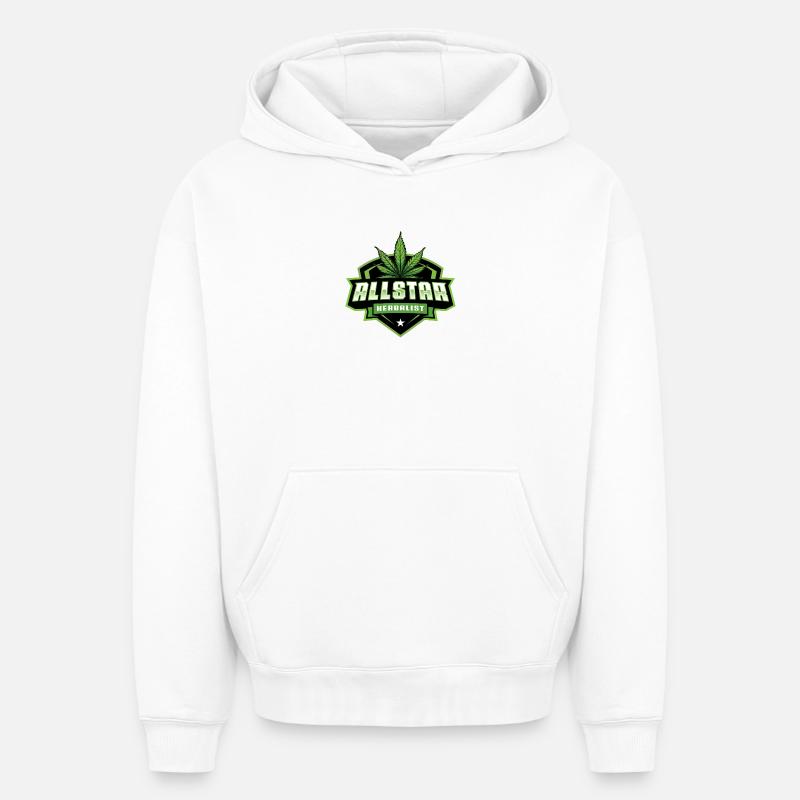 All-star herboriste - Sweat à capuche unisexe oversize épais SPREAD - blanc