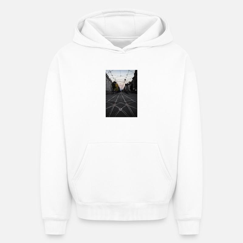 Rails - Sweat à capuche unisexe oversize épais SPREAD - blanc