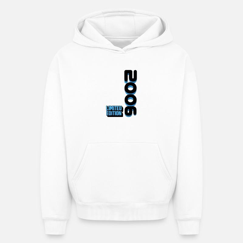 Édition limitée 2006 - Sweat à capuche unisexe oversize épais SPREAD - blanc