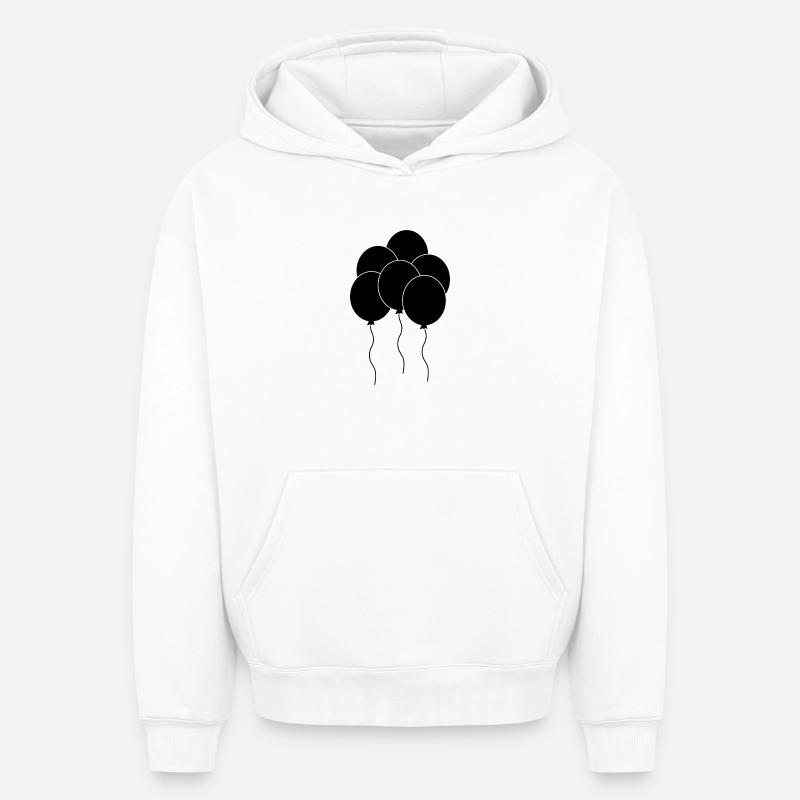 Ballon - Sweat à capuche unisexe oversize épais SPREAD - blanc