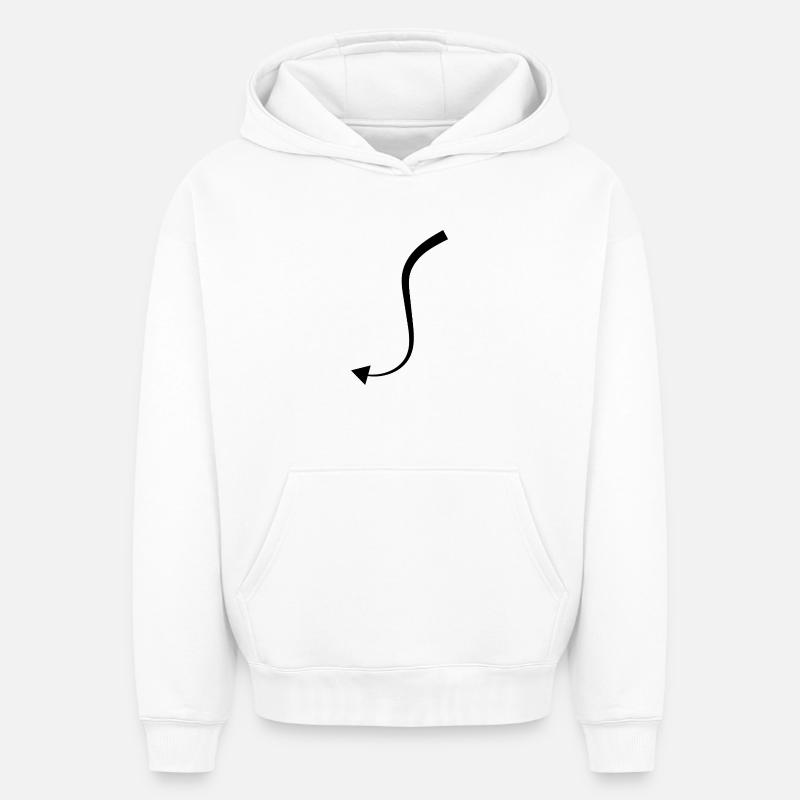 Queue du Diable - Sweat à capuche unisexe oversize épais SPREAD - blanc
