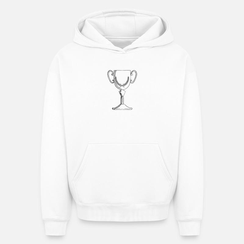 Coupe - Sweat à capuche unisexe oversize épais SPREAD - blanc