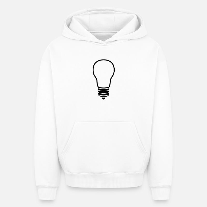 Ampoule - Sweat à capuche unisexe oversize épais SPREAD - blanc