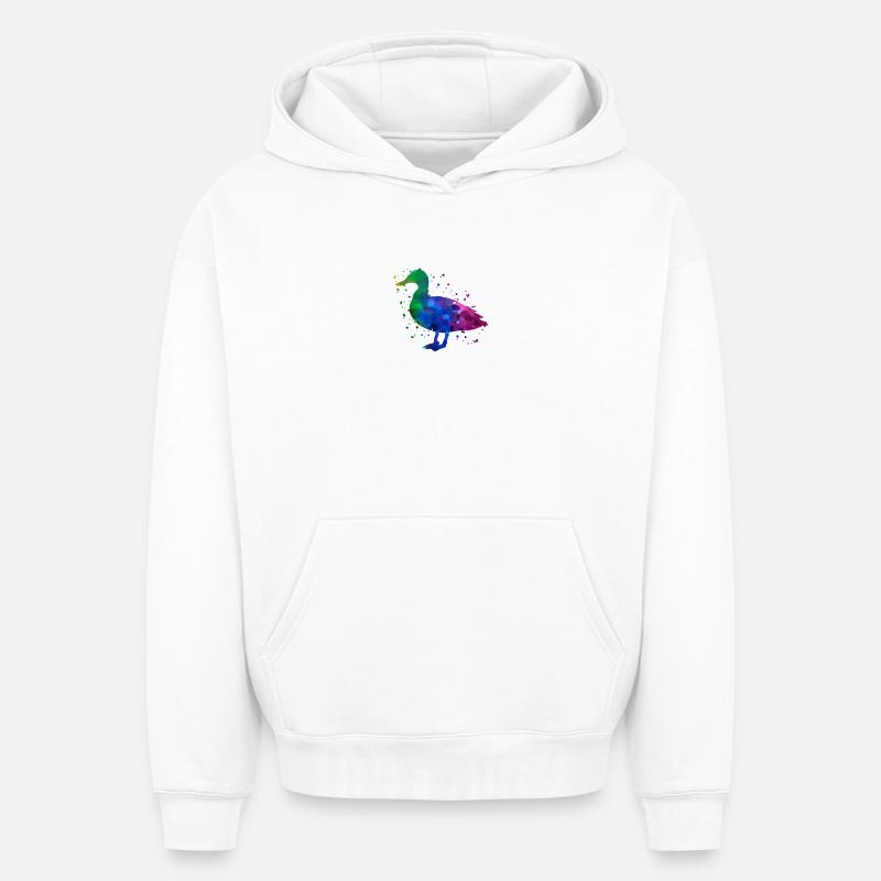 Canard - Sweat à capuche unisexe oversize épais SPREAD - blanc