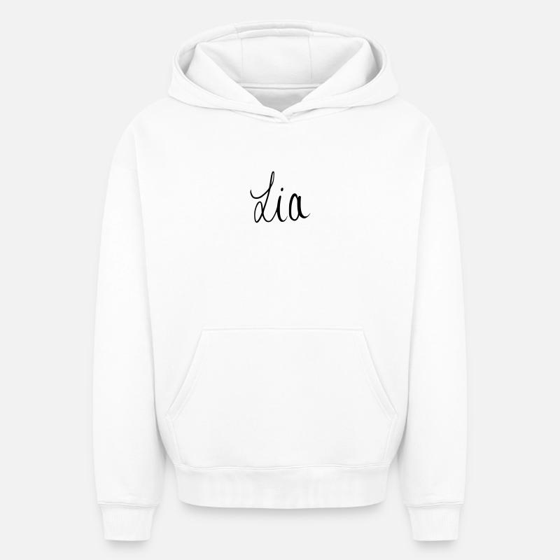 Lia - Sweat à capuche unisexe oversize épais SPREAD - blanc